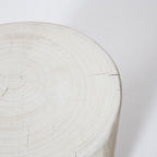 baseNova Wide 21" Stump - Round - White - Dekor Butik