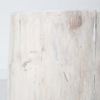 baseNova Wide 21" Stump - Round - White - Dekor Butik