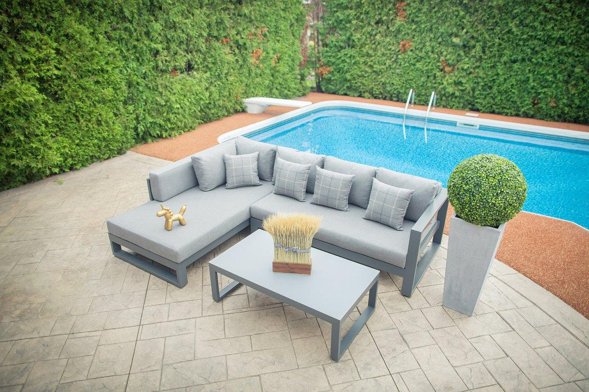 sectionalOasis 3-Piece Aluminum Outdoor Sectional - Dekor Butik