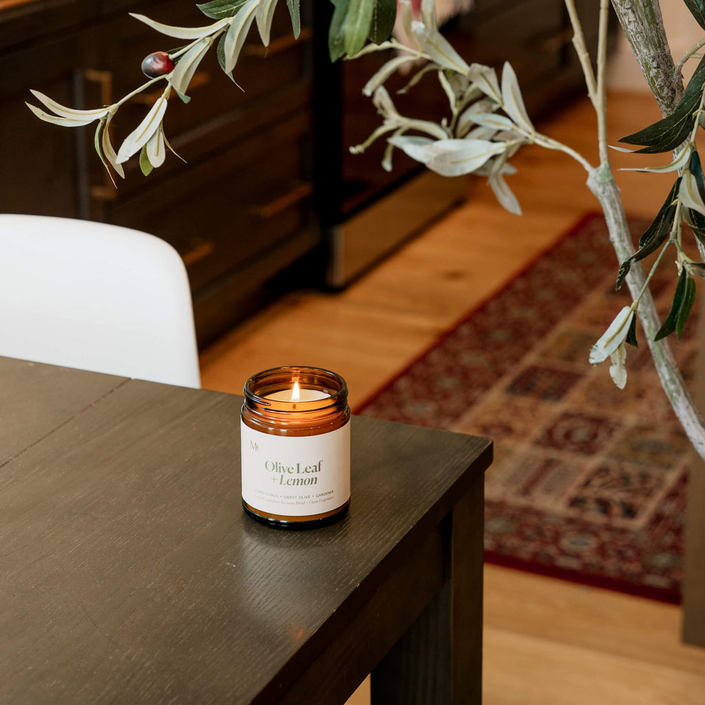 CandlesOlive Leaf + Lemon Candle - Dekor Butik