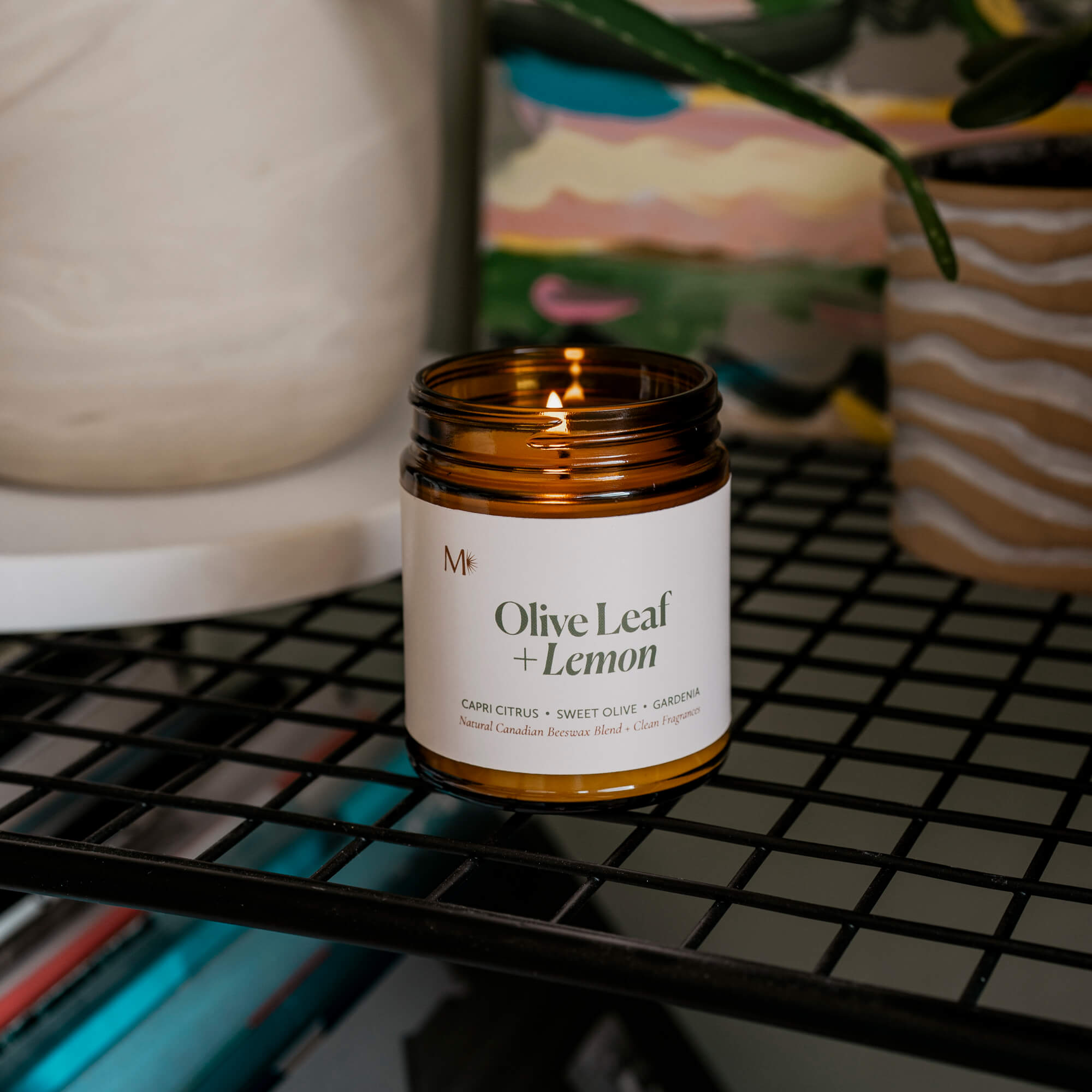 CandlesOlive Leaf + Lemon Candle - Dekor Butik