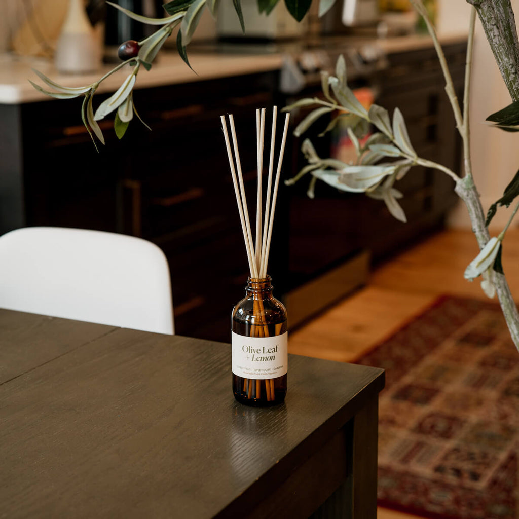 Reed DiffusersOlive Leaf + Lemon Reed Diffuser - Dekor Butik