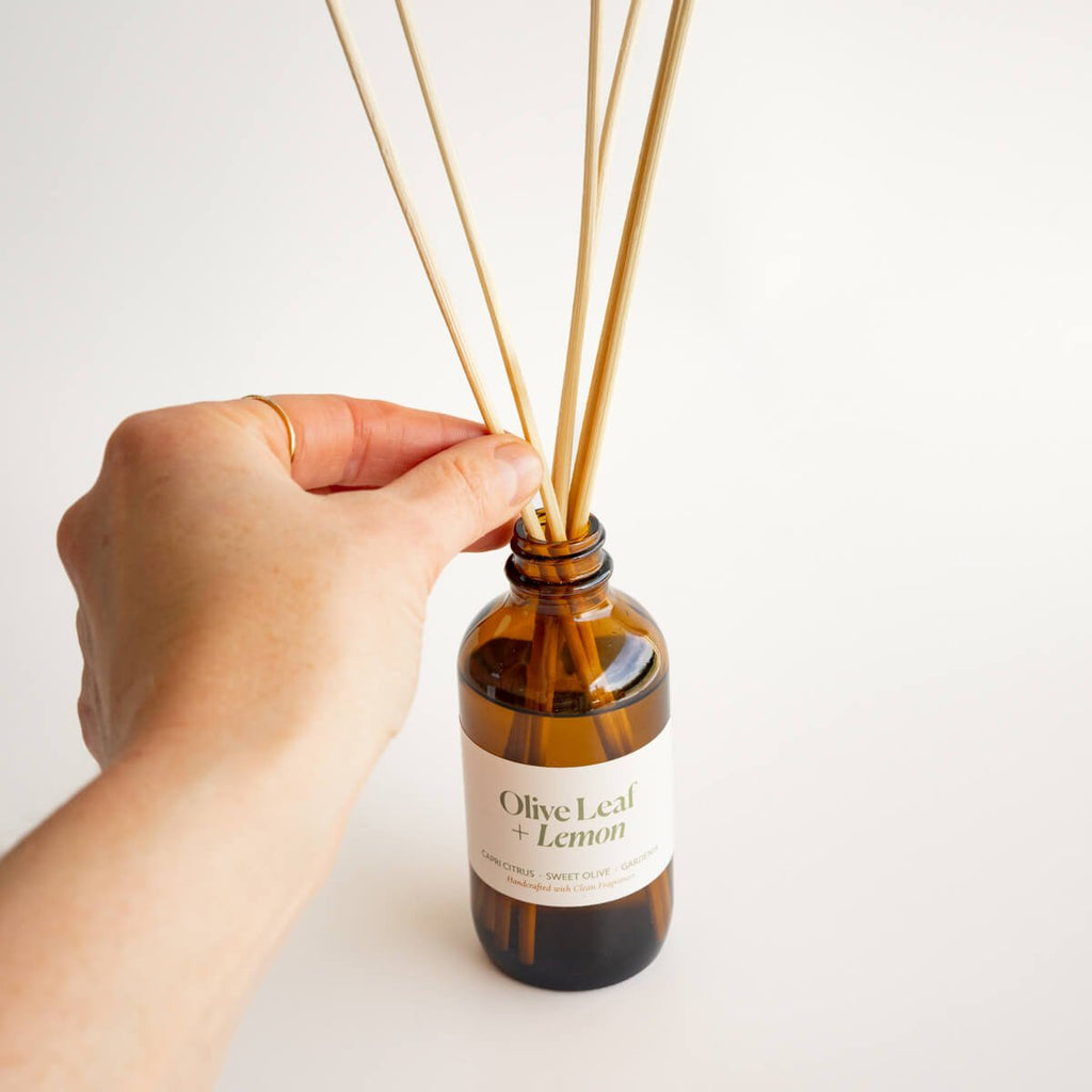 Reed DiffusersOlive Leaf + Lemon Reed Diffuser - Dekor Butik