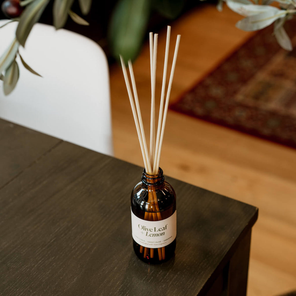 Reed DiffusersOlive Leaf + Lemon Reed Diffuser - Dekor Butik