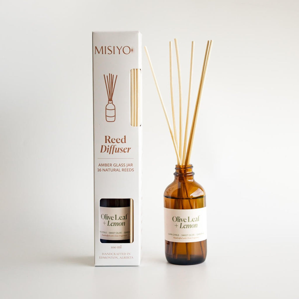 Reed DiffusersOlive Leaf + Lemon Reed Diffuser - Dekor Butik
