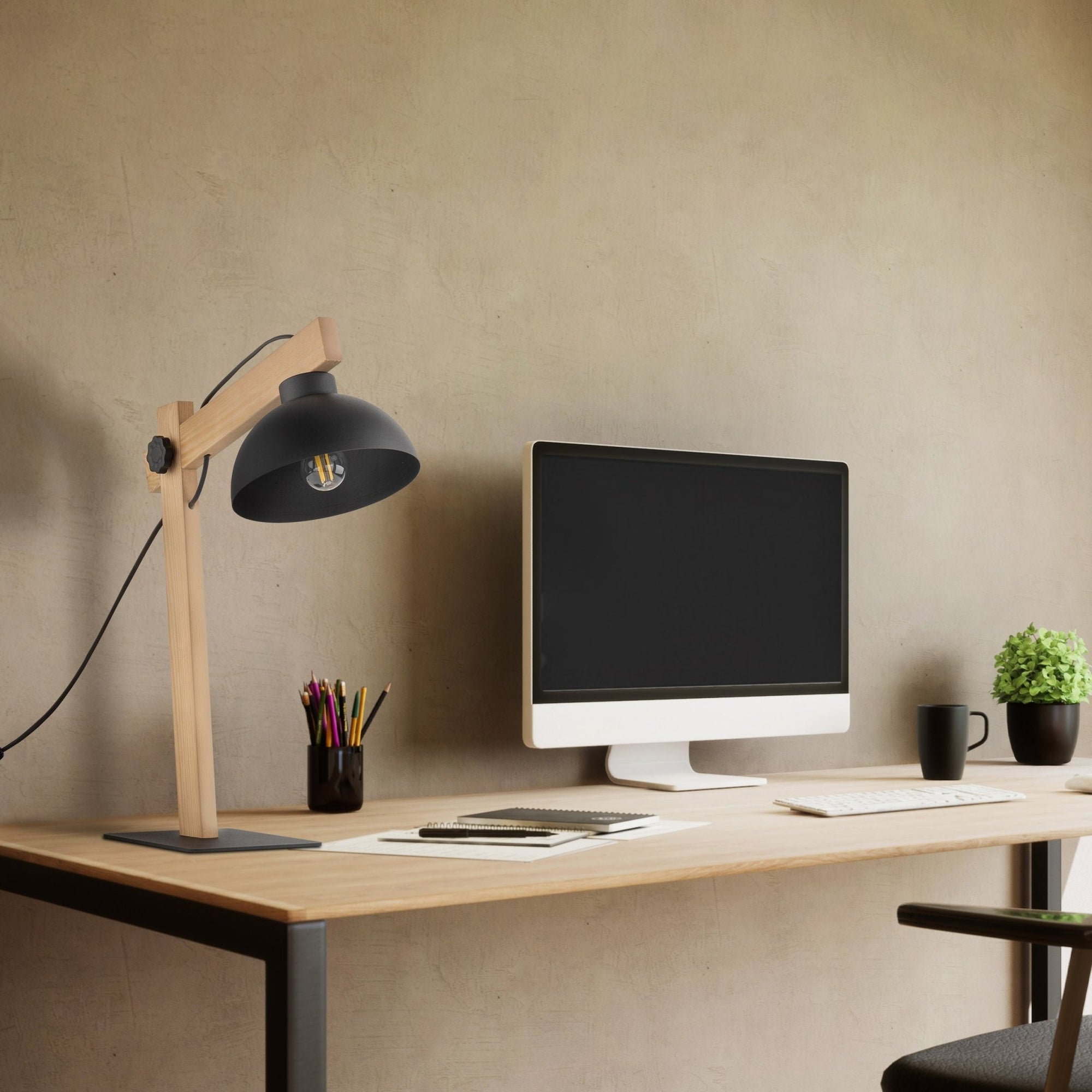 OSLO Black Scandinavian Night Lamp - Dekor Butik