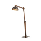 Oslo Brown Scandinavian Minimalist Floor Lamp for Living Room, Bedroom & Modern Interior Lighting - Dekor Butik