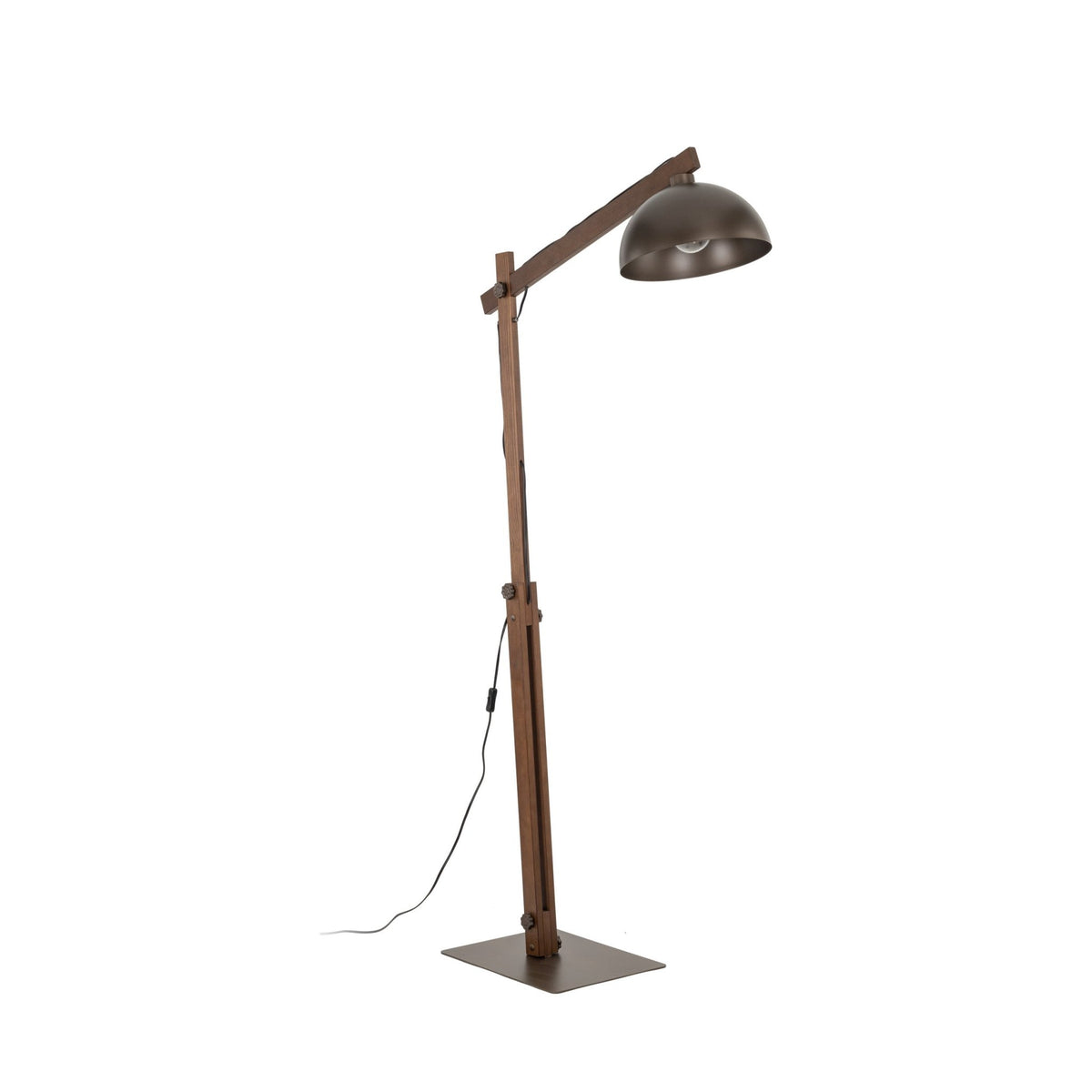 Oslo Brown Scandinavian Minimalist Floor Lamp for Living Room, Bedroom & Modern Interior Lighting - Dekor Butik
