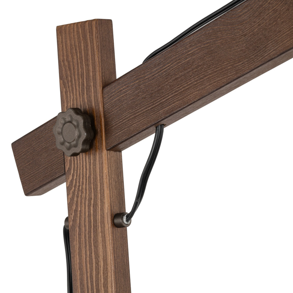 Oslo Brown Scandinavian Minimalist Floor Lamp for Living Room, Bedroom & Modern Interior Lighting - Dekor Butik