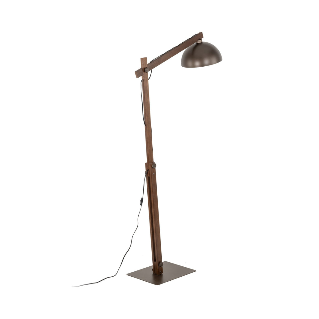Oslo Brown Scandinavian Minimalist Floor Lamp for Living Room, Bedroom & Modern Interior Lighting - Dekor Butik