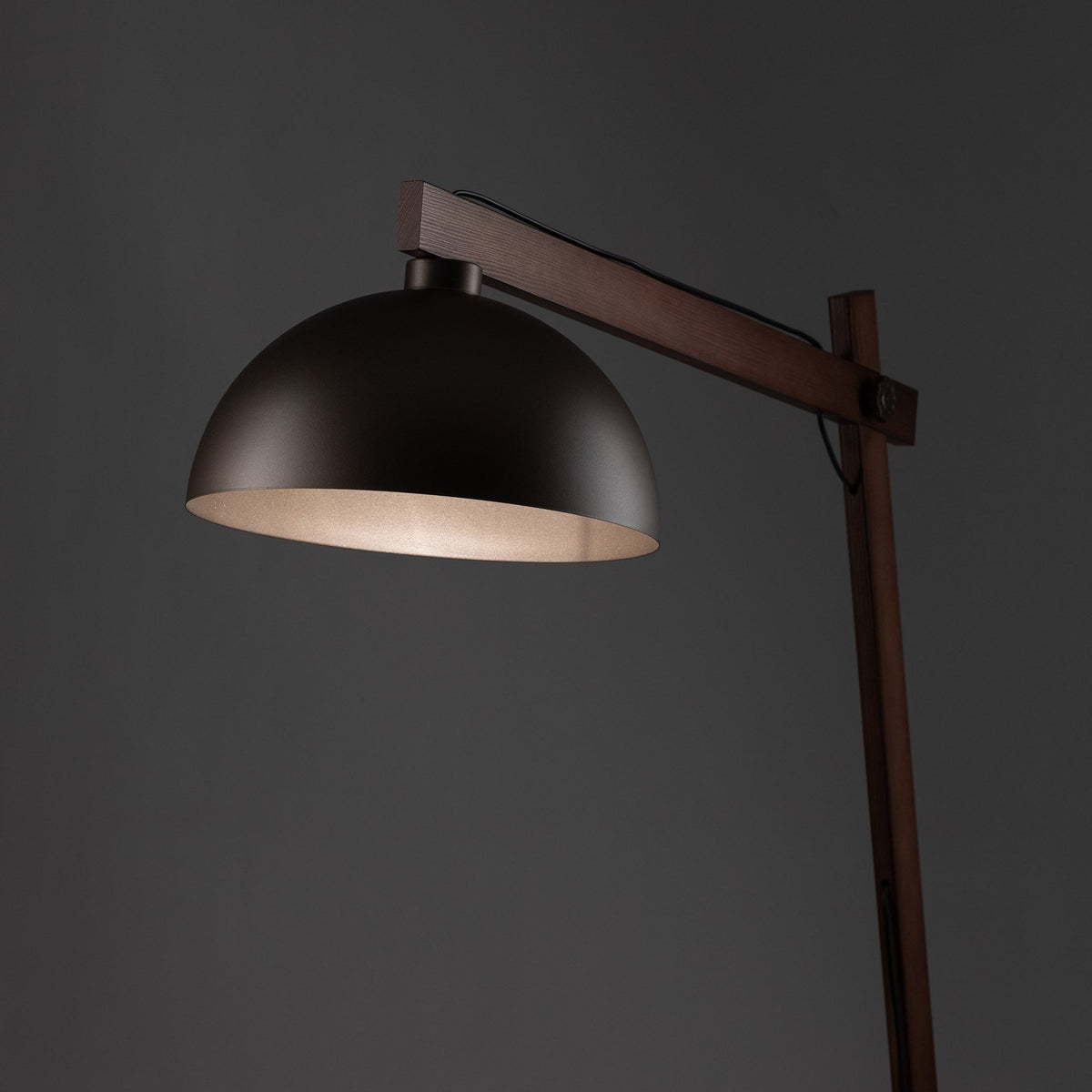 Oslo Brown Scandinavian Minimalist Floor Lamp for Living Room, Bedroom & Modern Interior Lighting - Dekor Butik