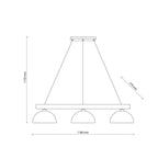 OSLO Brown Scandinavian Pendant Light 3 - Dekor Butik