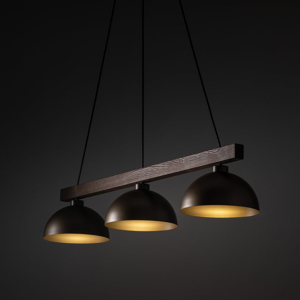 OSLO Brown Scandinavian Pendant Light 3 - Dekor Butik