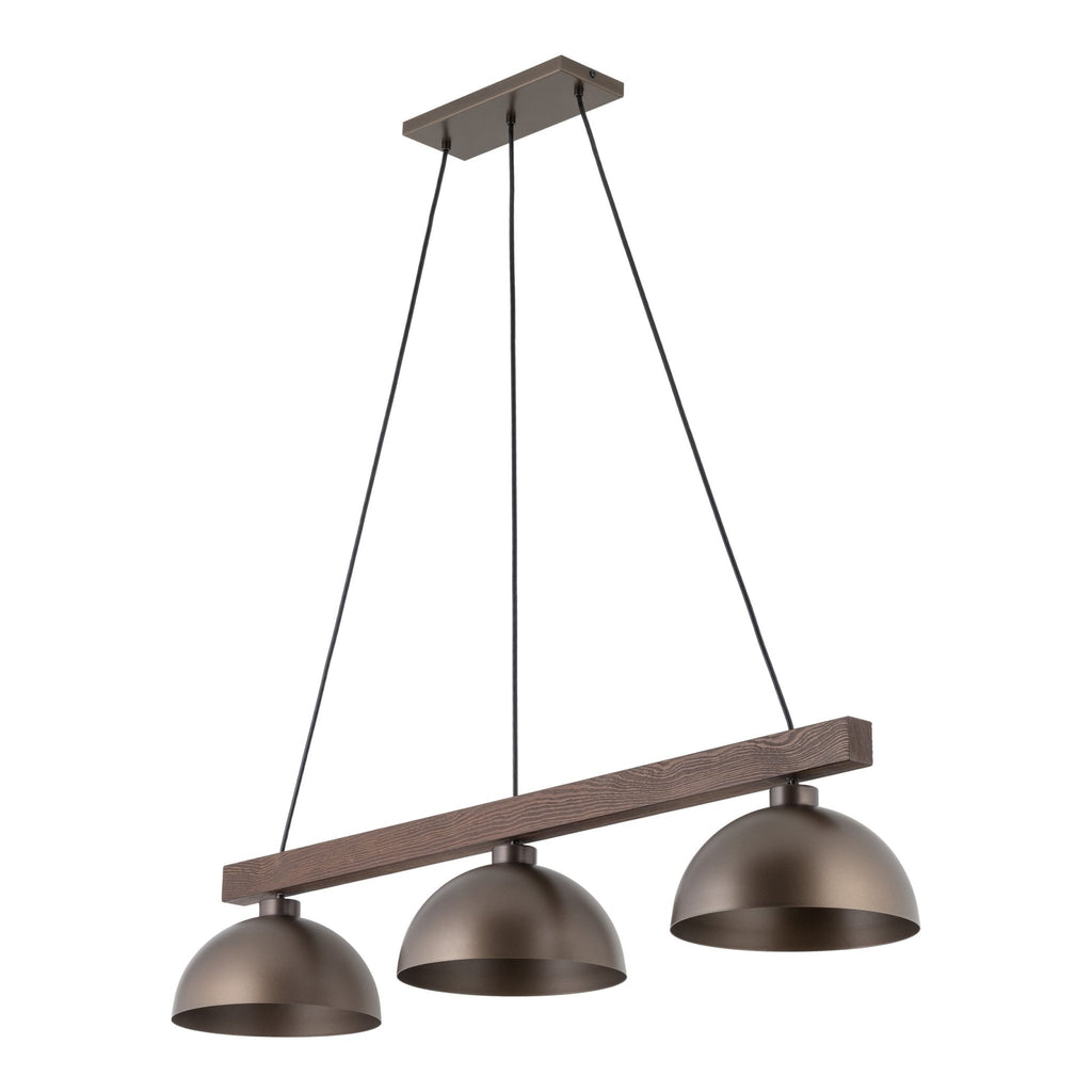 OSLO Brown Scandinavian Pendant Light 3 - Dekor Butik