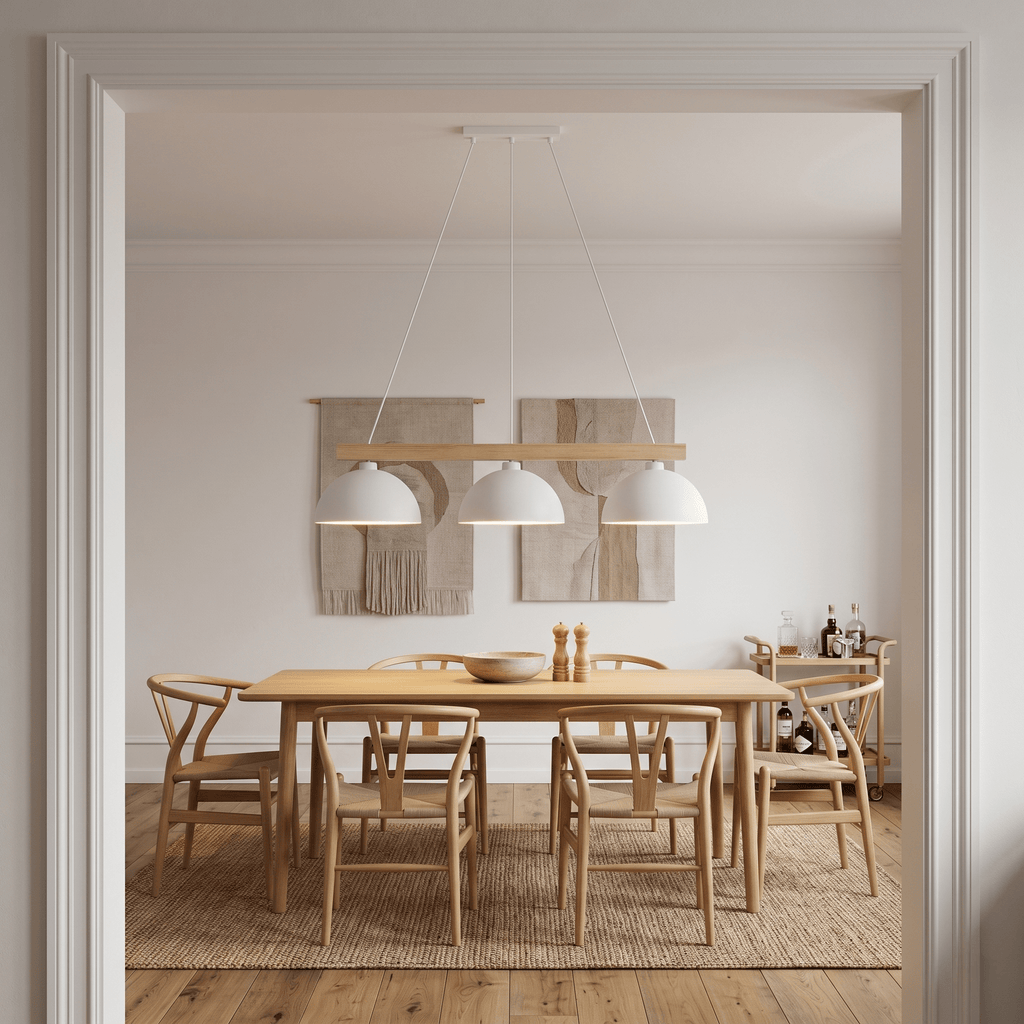 OSLO Scandinavian 3 - Light Pendant Light for Dining Table & Kitchen Island - Dekor Butik