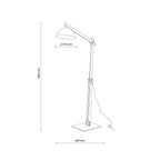 OSLO White Scandinavian Floor Lamp (Clearance) - Dekor Butik
