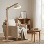 OSLO White Scandinavian Floor Lamp (Clearance) - Dekor Butik