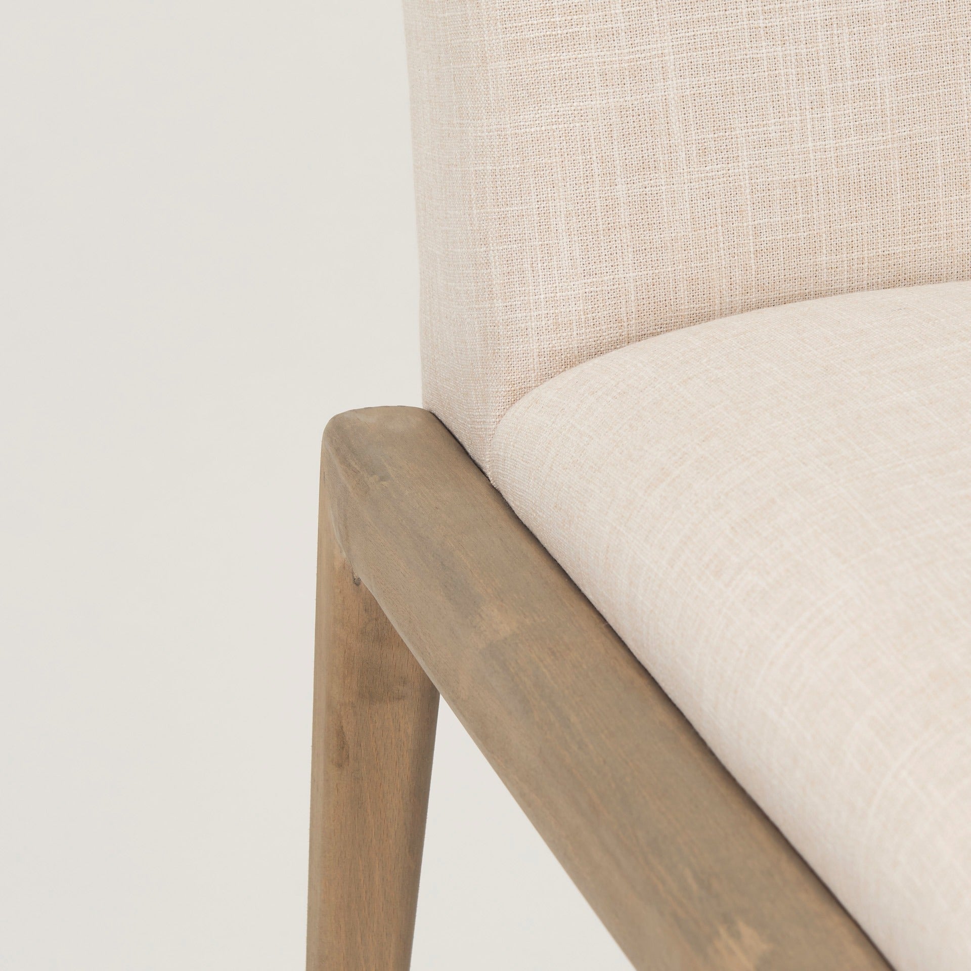 Palisades Upholstery w/ Solid Wood Armless Dining Chair - 2 Colors - Dekor Butik