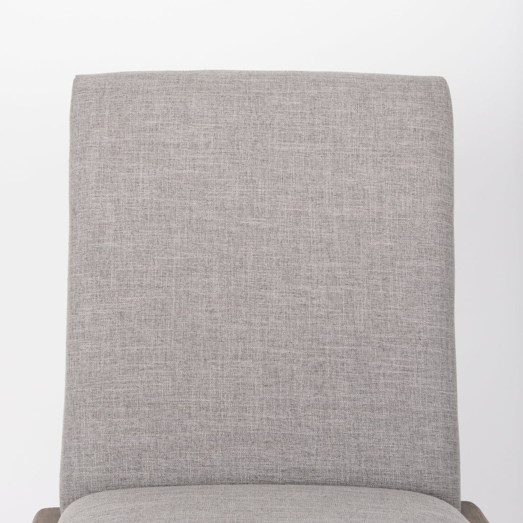 Palisades Upholstery w/ Solid Wood Armless Dining Chair - 2 Colors - Dekor Butik