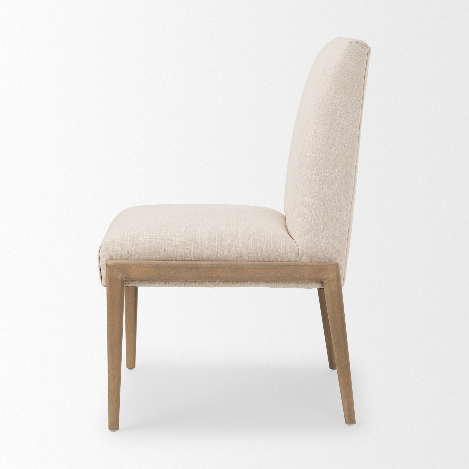 Palisades Upholstery w/ Solid Wood Armless Dining Chair - 2 Colors - Dekor Butik