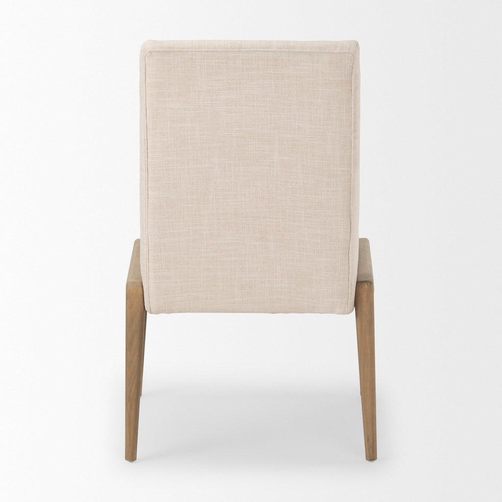 Palisades Upholstery w/ Solid Wood Armless Dining Chair - 2 Colors - Dekor Butik