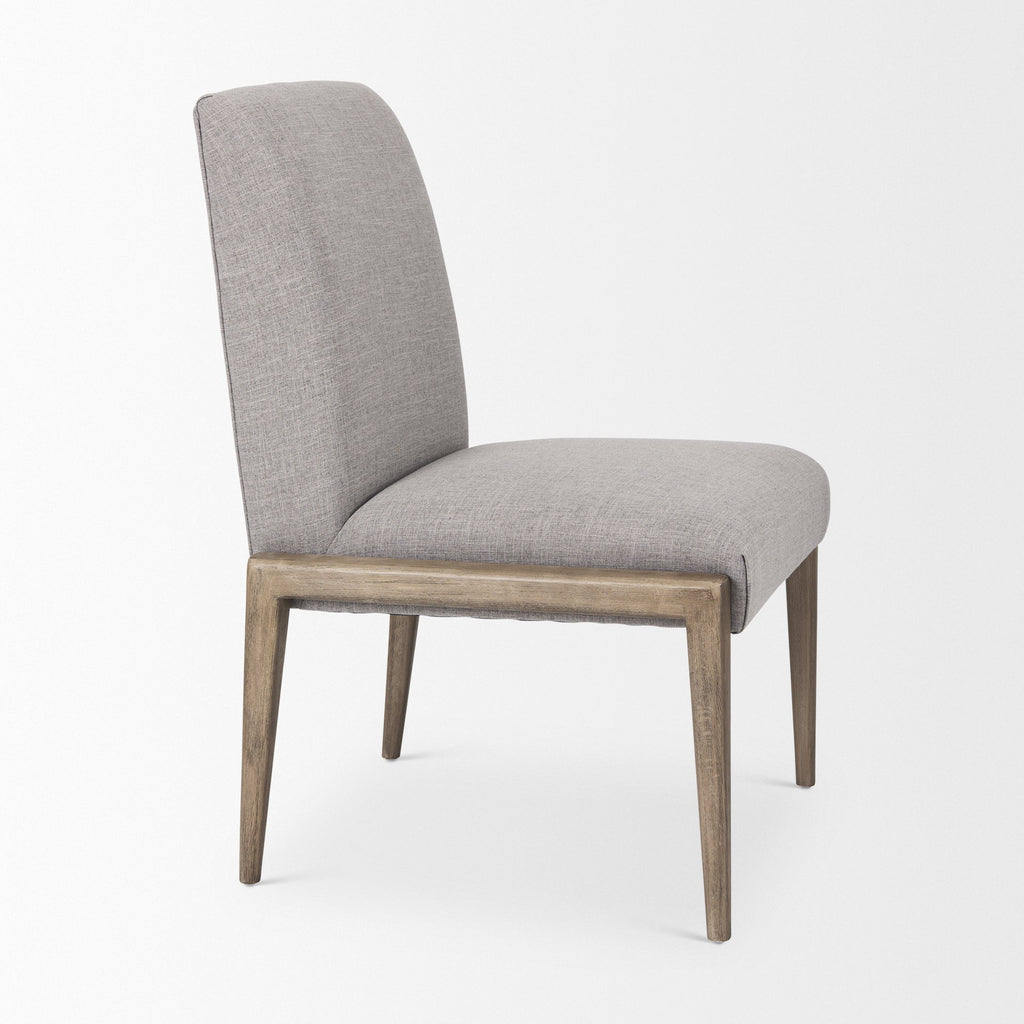 Palisades Upholstery w/ Solid Wood Armless Dining Chair - 2 Colors - Dekor Butik