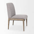 Palisades Upholstery w/ Solid Wood Armless Dining Chair - 2 Colors - Dekor Butik