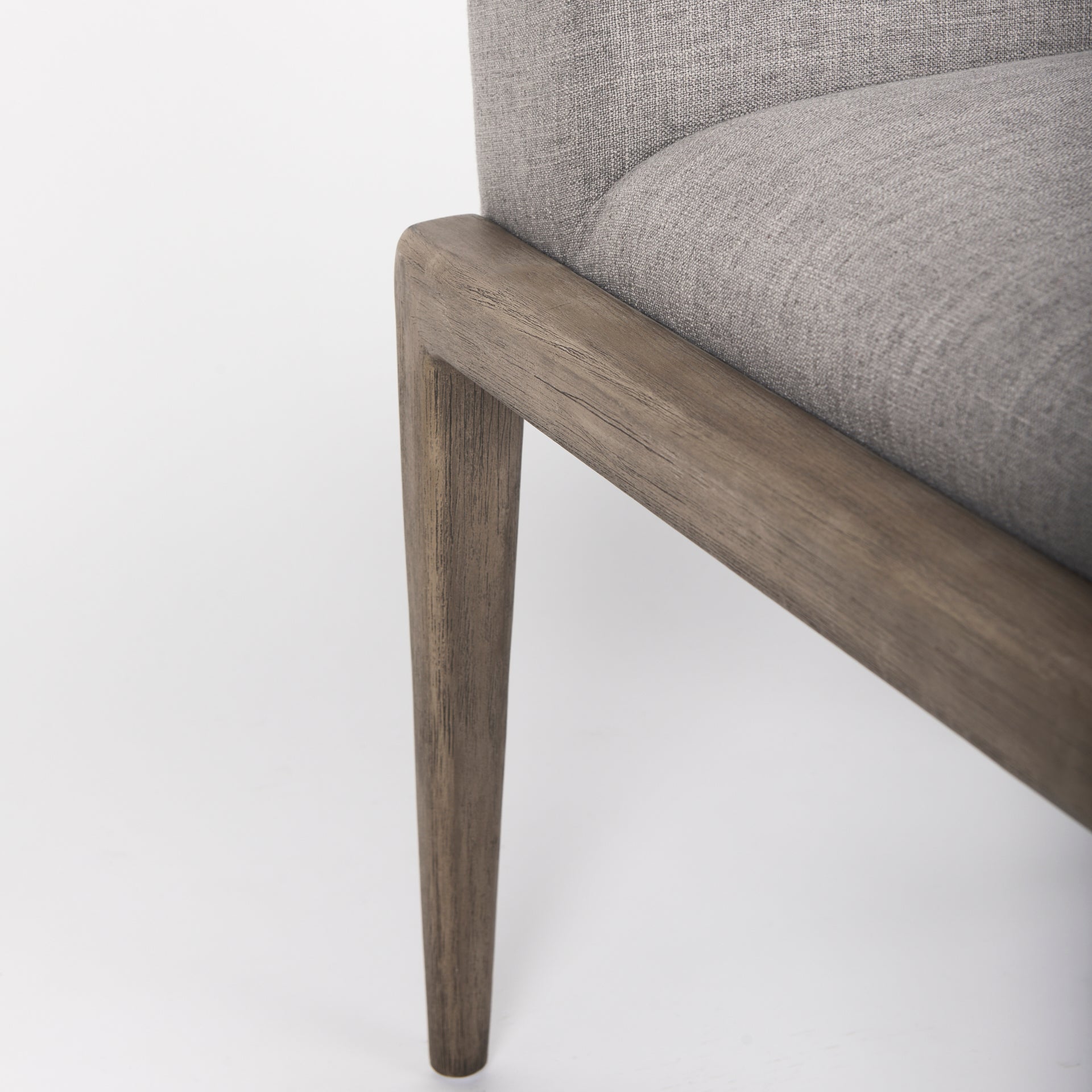 Palisades Upholstery w/ Solid Wood Armless Dining Chair - 2 Colors - Dekor Butik