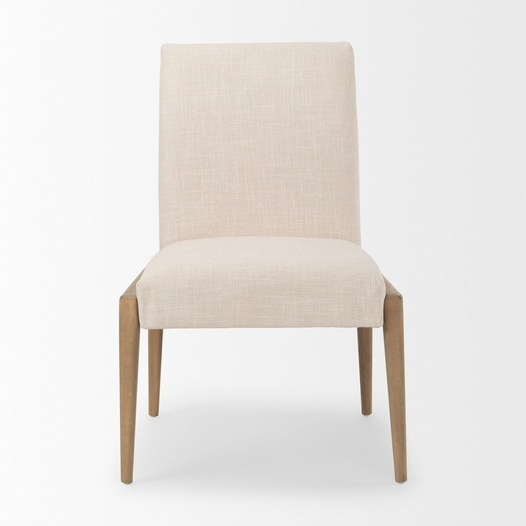 Palisades Upholstery w/ Solid Wood Armless Dining Chair - 2 Colors - Dekor Butik