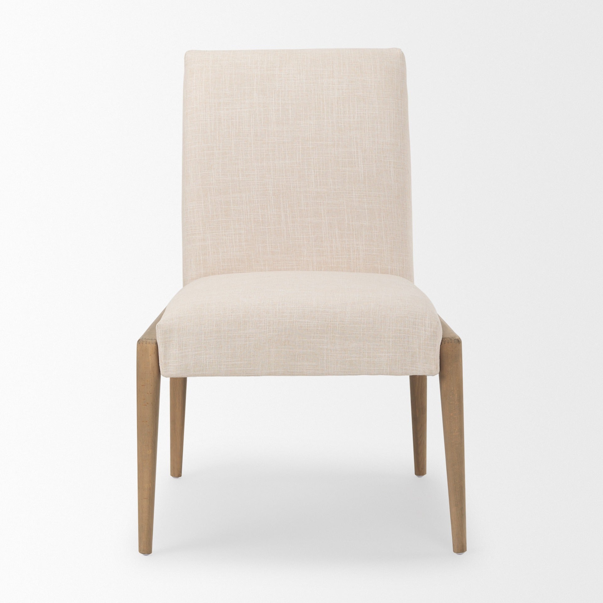 Palisades Upholstery w/ Solid Wood Armless Dining Chair - 2 Colors - Dekor Butik