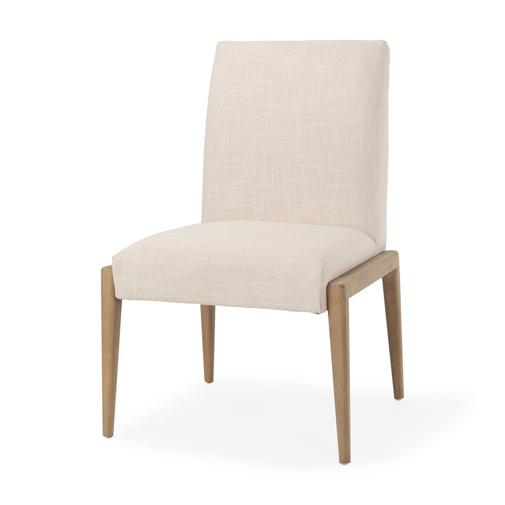 Palisades Upholstery w/ Solid Wood Armless Dining Chair - 2 Colors - Dekor Butik