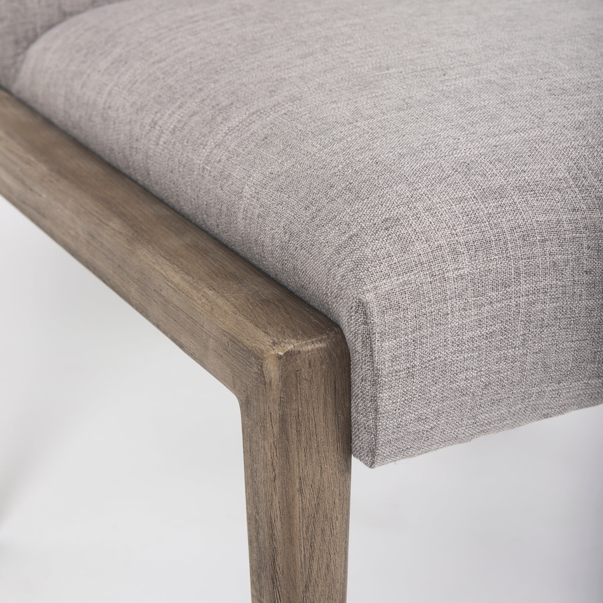 Palisades Upholstery w/ Solid Wood Armless Dining Chair - 2 Colors - Dekor Butik