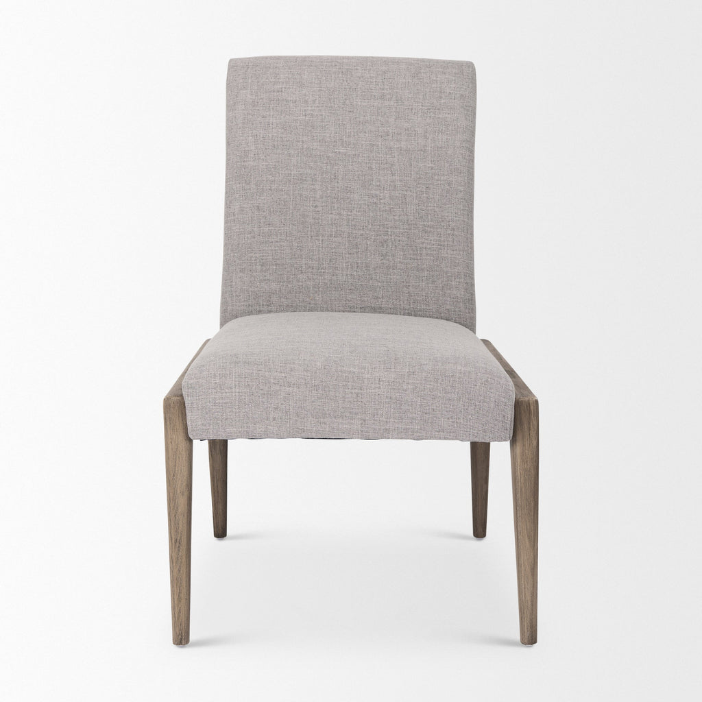 Palisades Upholstery w/ Solid Wood Armless Dining Chair - 2 Colors - Dekor Butik