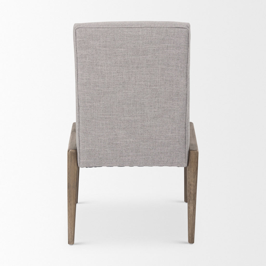 Palisades Upholstery w/ Solid Wood Armless Dining Chair - 2 Colors - Dekor Butik