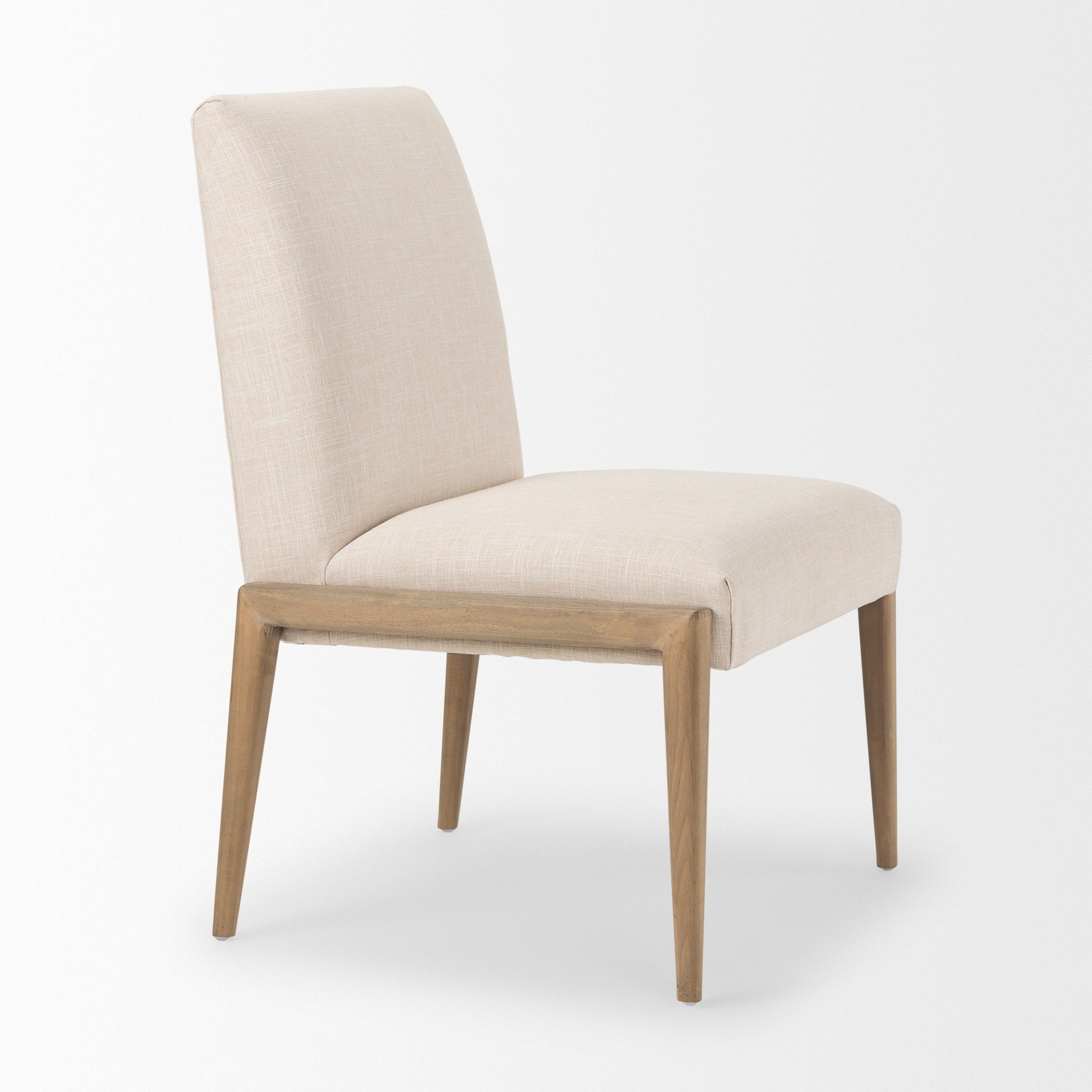 Palisades Upholstery w/ Solid Wood Armless Dining Chair - 2 Colors - Dekor Butik