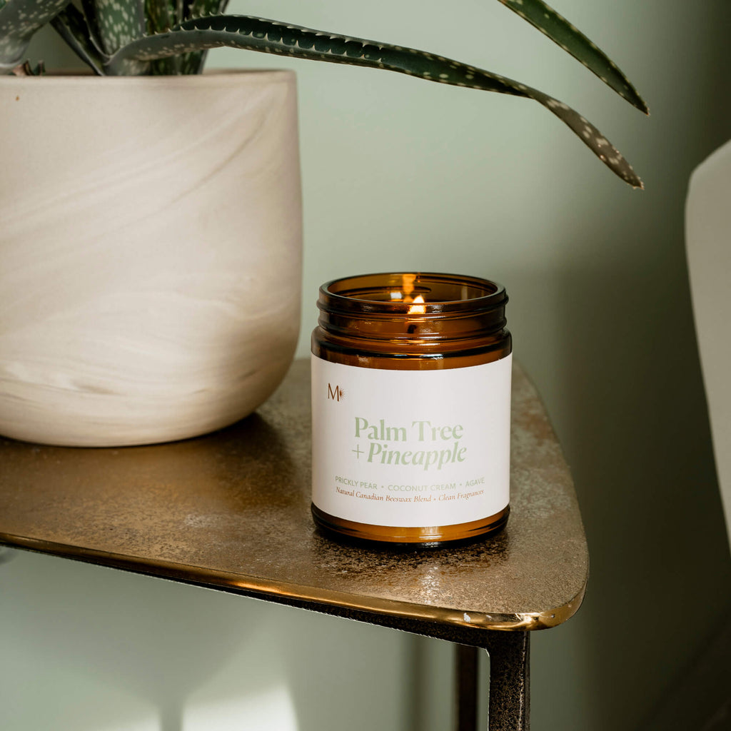 CandlesPalm Tree + Pineapple Candle - Dekor Butik