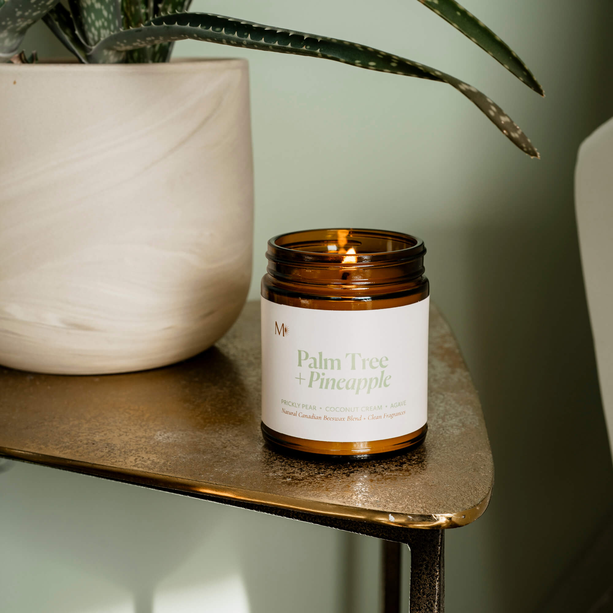 CandlesPalm Tree + Pineapple Candle - Dekor Butik