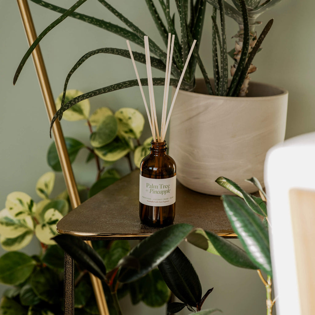 Reed DiffusersPalm Tree + Pineapple Reed Diffuser - Dekor Butik