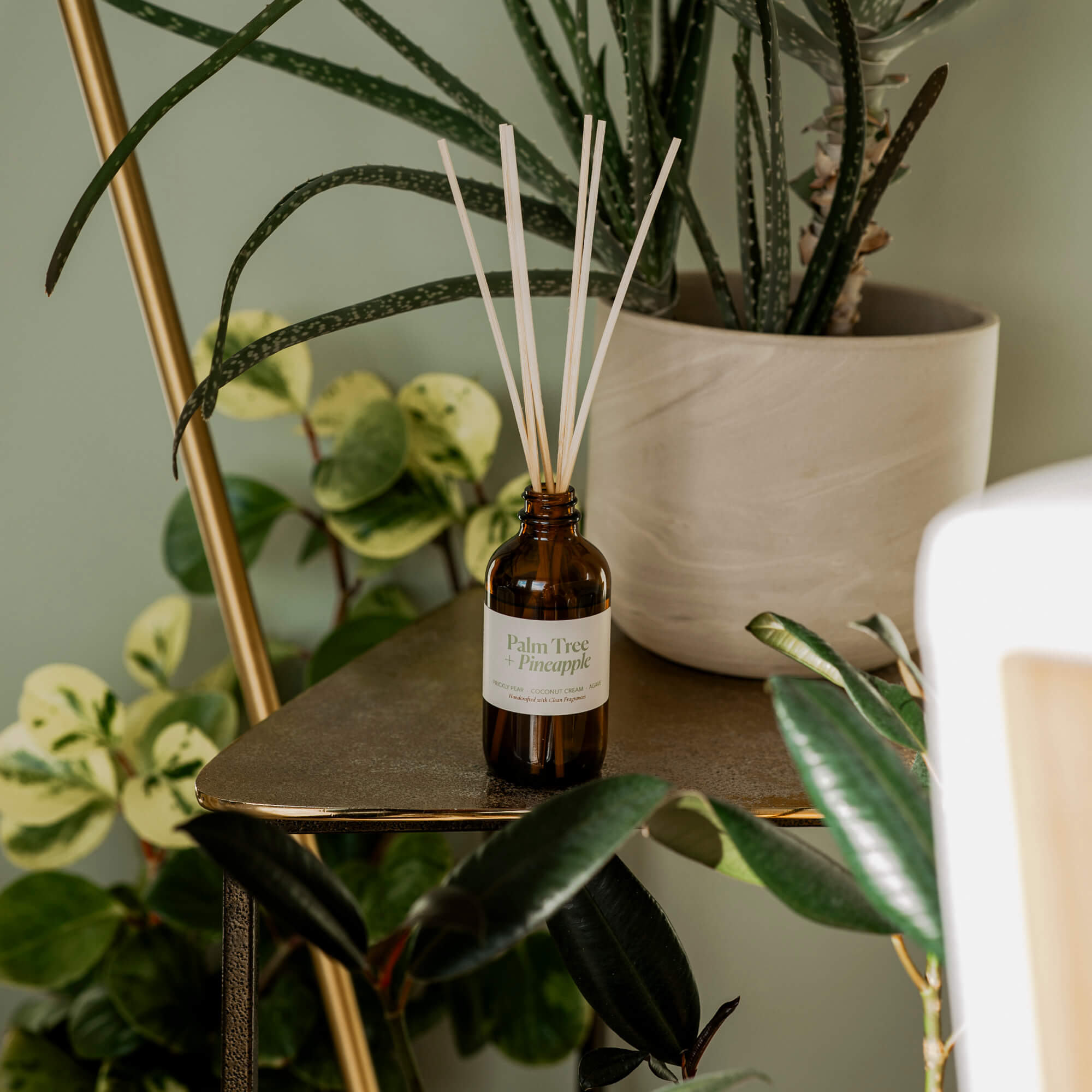 Reed DiffusersPalm Tree + Pineapple Reed Diffuser - Dekor Butik