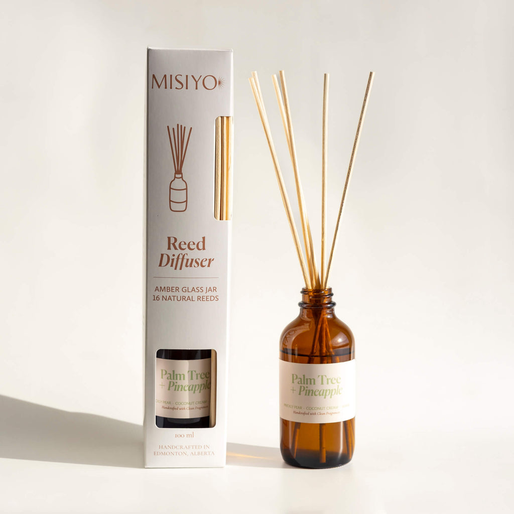 Reed DiffusersPalm Tree + Pineapple Reed Diffuser - Dekor Butik