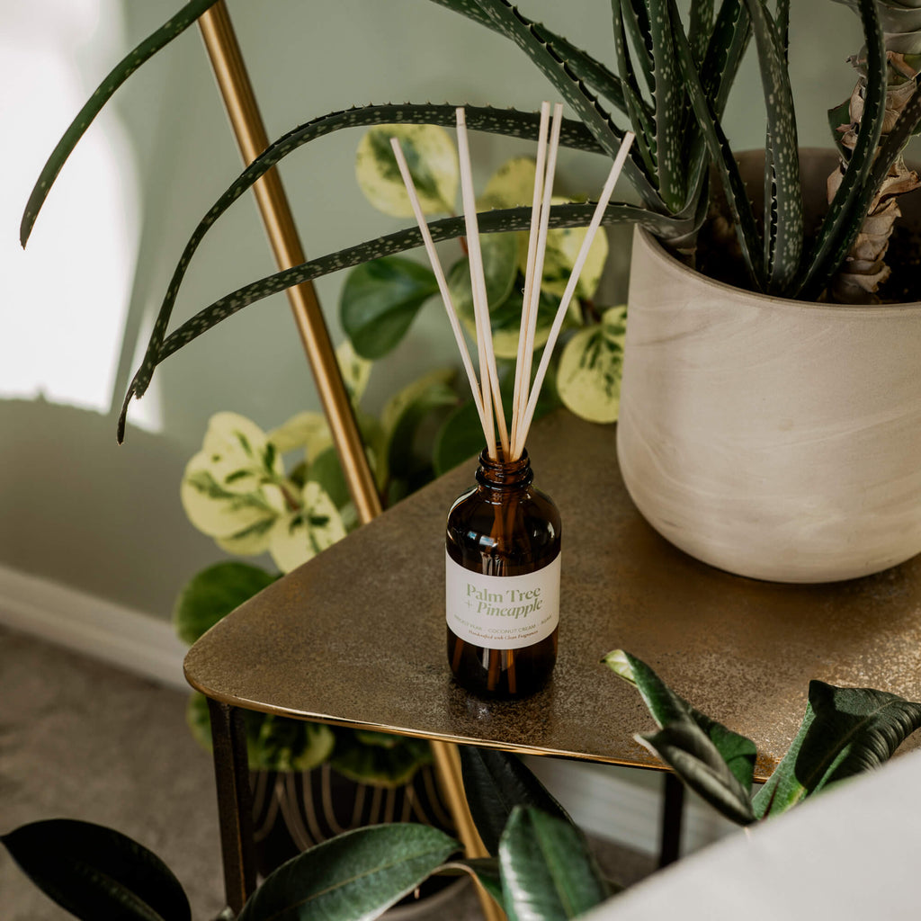 Reed DiffusersPalm Tree + Pineapple Reed Diffuser - Dekor Butik