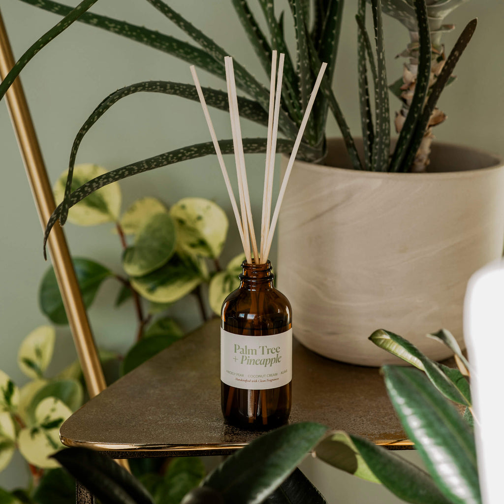 Reed DiffusersPalm Tree + Pineapple Reed Diffuser - Dekor Butik