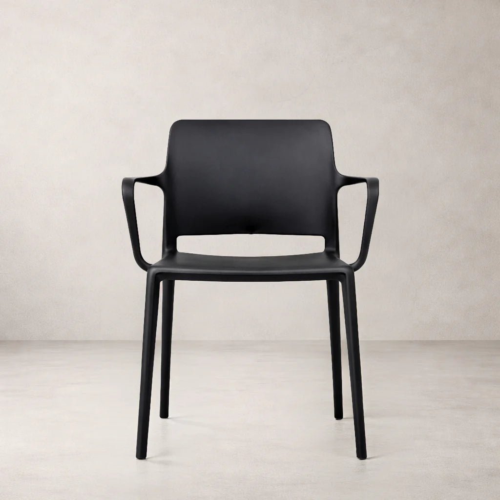 Pamela Stackable Dining Armchair, Black - Dekor Butik
