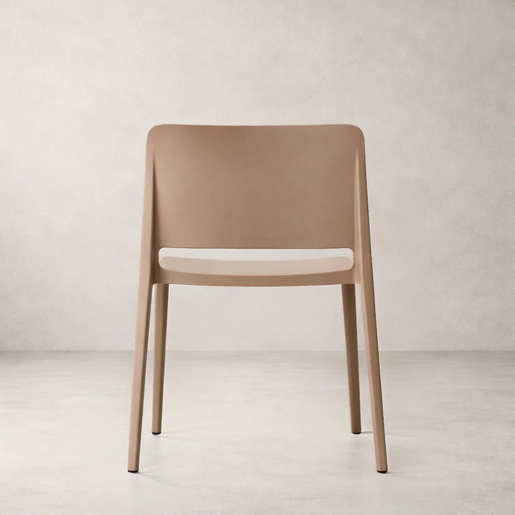 Pamela Stackable Dining Chair, Brown - Dekor Butik