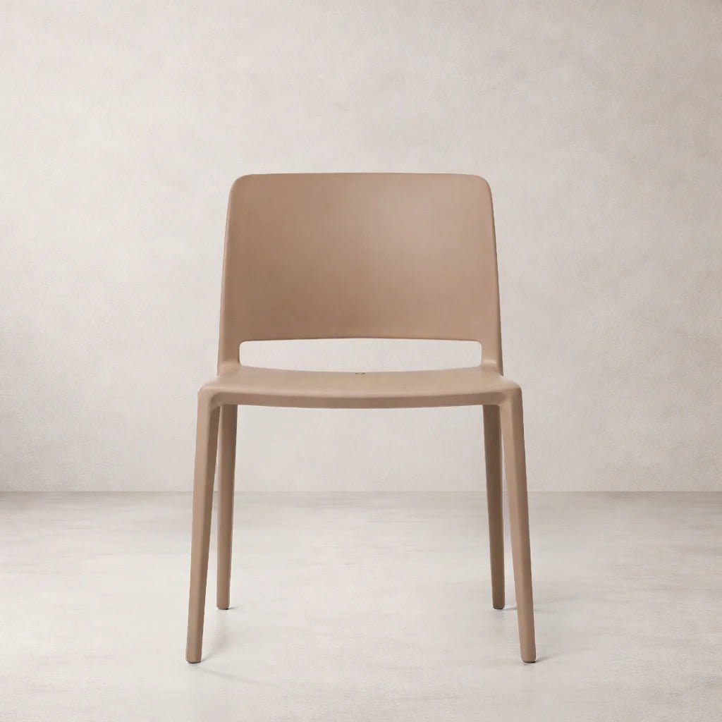 Pamela Stackable Dining Chair, Brown - Dekor Butik