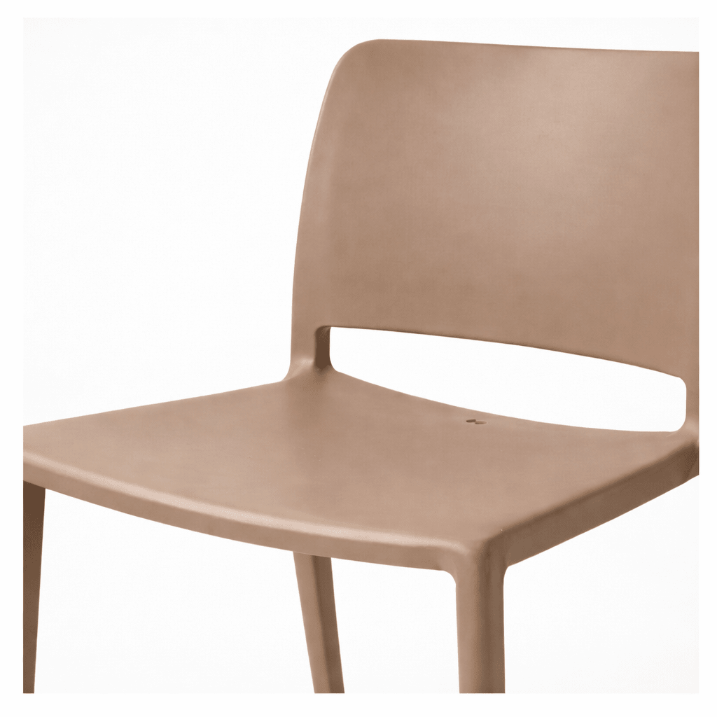 Pamela Stackable Dining Chair, Brown - Dekor Butik