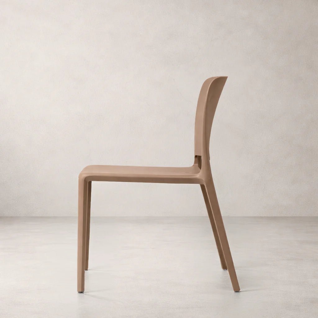 Pamela Stackable Dining Chair, Brown - Dekor Butik