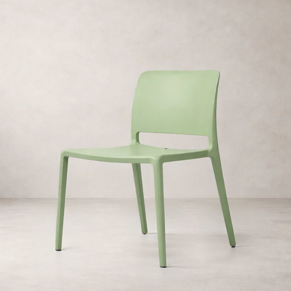 Pamela Stackable Dining Chair, Green - Dekor Butik