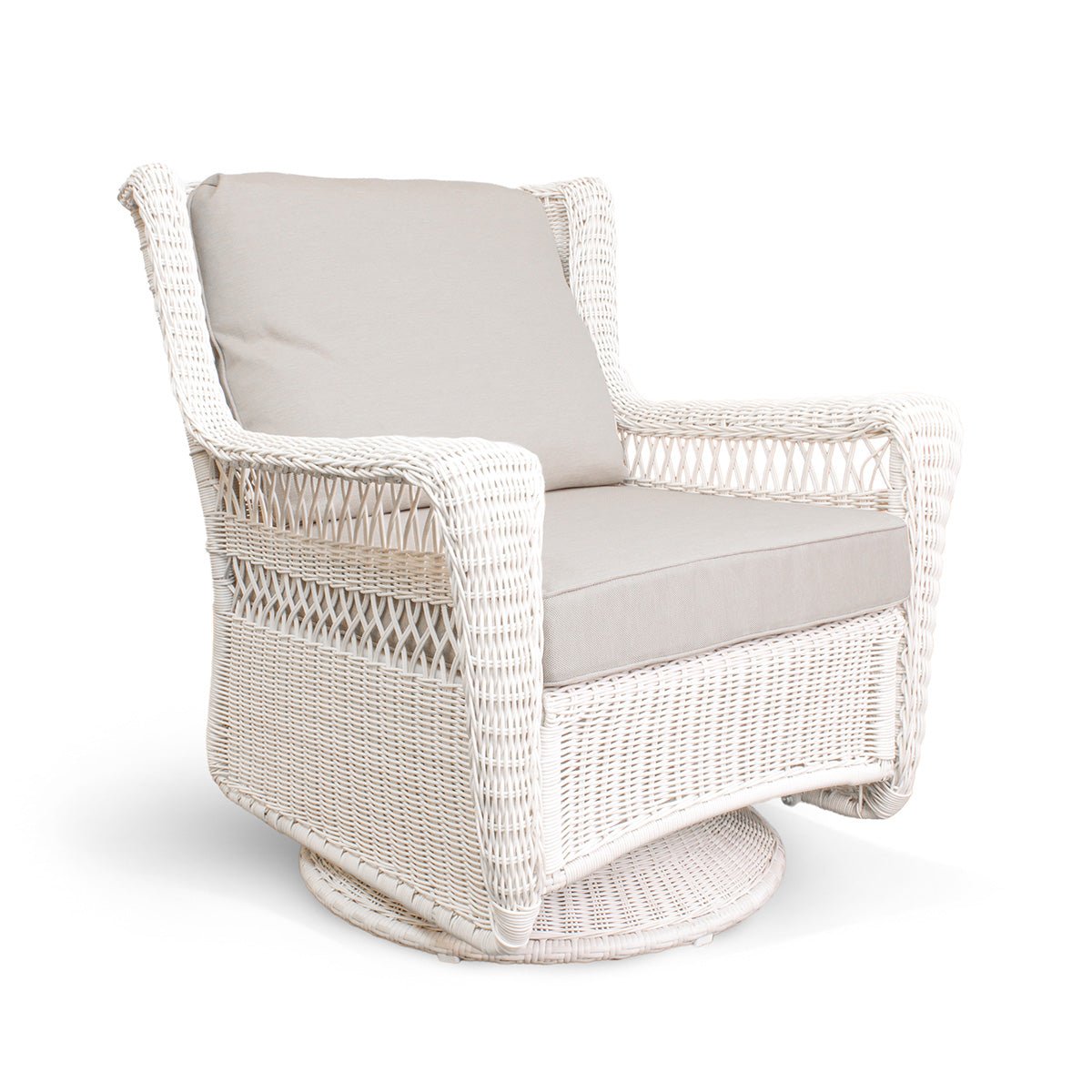 Swivel ChairPark Meadows Wicker Outdoor Swivel Glider Chair - Dekor Butik