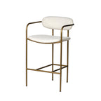 Bar & Counter StoolsParker Counter Stool - Cream w/ gold metal - Dekor Butik